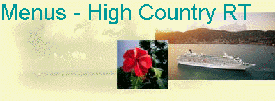 Menus - High Country RT