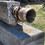 Vestmannaeyjar - Original Wooden Water Pipe from Mainland