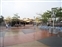 Open plaza in Tomorrowland leading to Comet Cafe