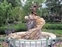 Sorcerer Mickey fountain outside of Fantasy Gardens