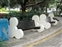 Disney's Hollywood Hotel Mickey Benches by Highway