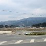 Rikuzentakata - View Inland from Former Capital Hotel 1000