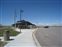 Nice rest stop building with nuclear information